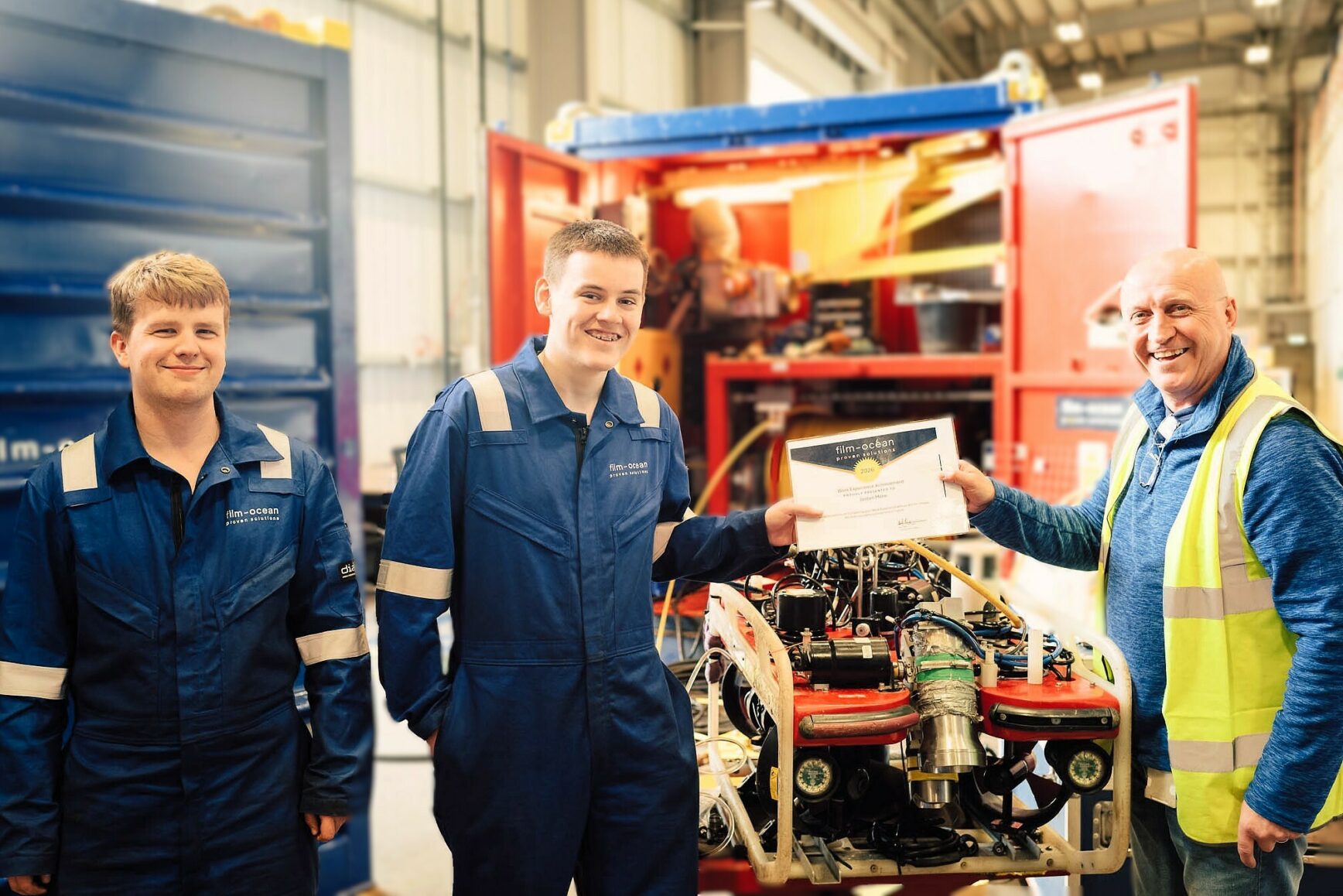 Jordan Milne joins the Film-Ocean workshop team on placement